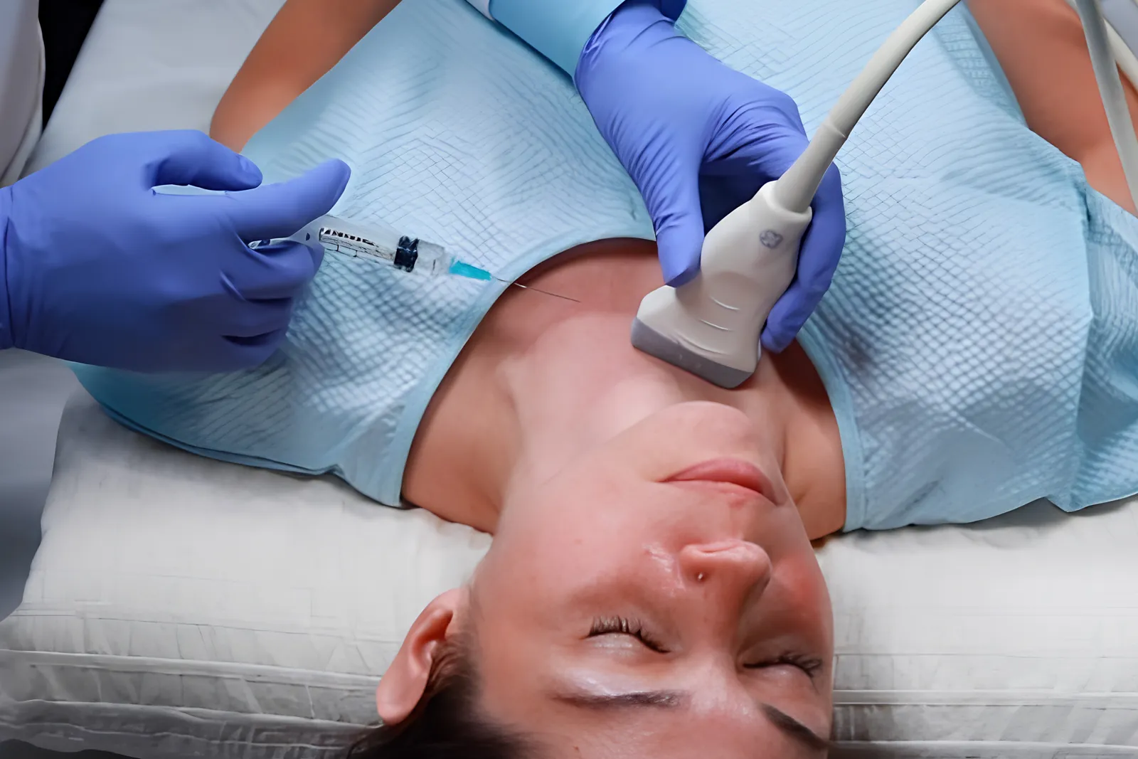 Ultrasound-guided biopsy and FNAC