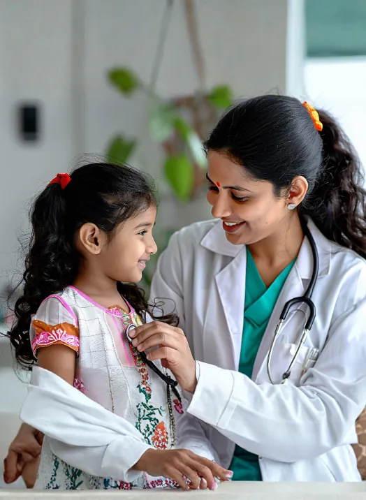 Illustration showing how New Lotus Hospital Clinic works